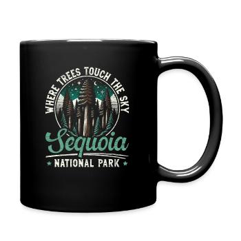 Sequoia-nationalpark Outdoor-reisen Usa Amerika - Tasse einfarbig - Schwarz - Rechts
