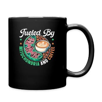 Funny Mitochondrial Energy Biology Teacher - Full Colour Mug - black - Right