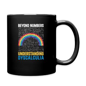 Cute dyscalculia awareness day - Full Colour Mug - black - Right