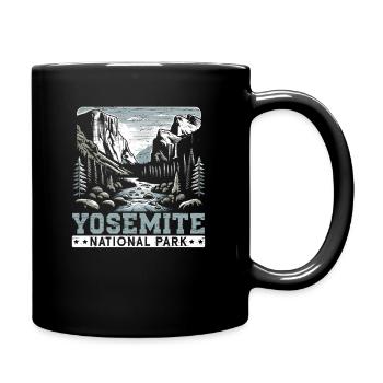 Yosemite National Park Outdoor Tours USA America - Full Colour Mug - black - Right