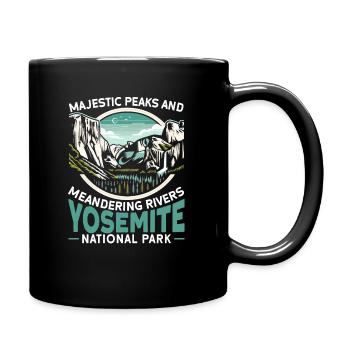 Yosemite National Park Outdoor Tours USA America - Full Colour Mug - black - Right