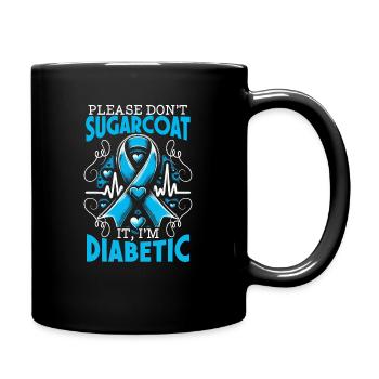 Diabetes-bewusstsein T1d Diabetiker Insulin Typ 1 - Tasse einfarbig - Schwarz - Rechts