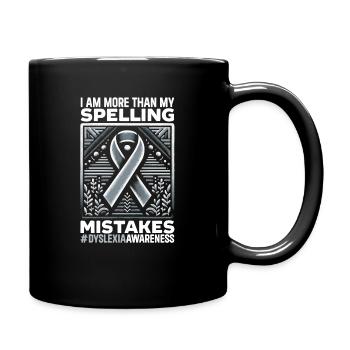 Mois de la sensibilisation à la dyslexie - Mug uni - noir - Droite