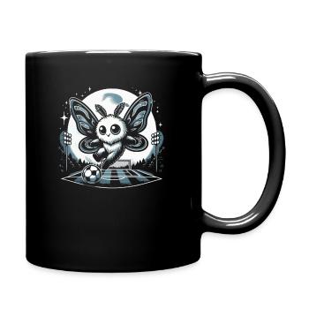 Mothman Point Pleasant Fußballspieler Cryptid - Tasse einfarbig - Schwarz - Rechts