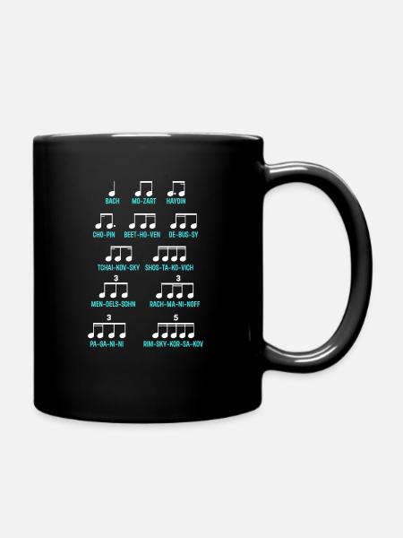 Professeur de musique École de musique Musicien musical - Mug uni - noir
