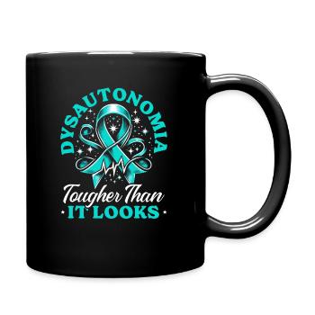 Dysautonomia Awareness Chronic Illness - Full Colour Mug - black - Right