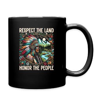 Tribu amérindienne Cherokee Apache - Mug uni - noir - Droite