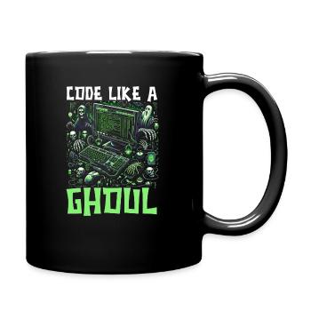 Funny Halloween Costume Computer Gamer - Full Colour Mug - black - Right