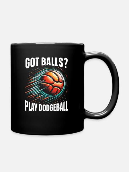 Dodgeball player dodgeball team sport - Full Colour Mug - black