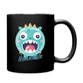 Little Monster (with text) - Full Colour Mug - black - Right