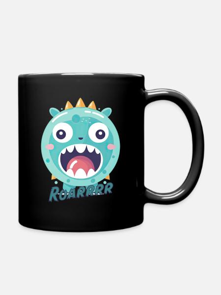 Little Monster (mit Text) - Tasse einfarbig - Schwarz