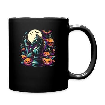 Drôle de costume d’Halloween pour un joueur d’échecs, - Mug uni - noir - Droite