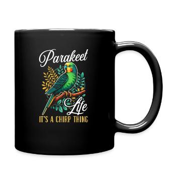 Perruche amoureuse de la perruche Perruche oiseau - Mug uni - noir - Droite