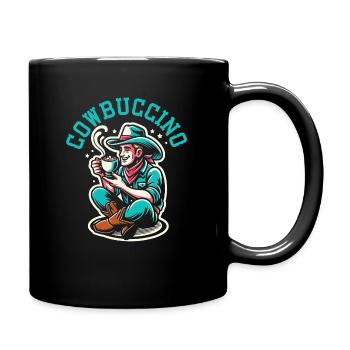 Cowboy Liebhaber Western Rodeo Reiter Bullenreiten - Tasse einfarbig - Schwarz - Rechts