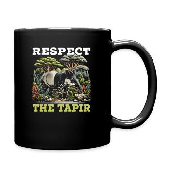 Mountain tapir zoo tapiridae wildlife - Full Colour Mug - black - Right