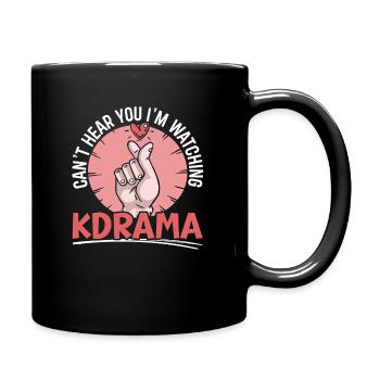 Funny Kdrama Korean Drama K-drama - Full Colour Mug - black - Right