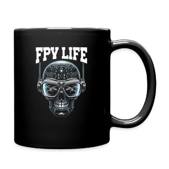 Fpv-drohnenpilot, Ferngesteuerter - Tasse einfarbig - Schwarz - Rechts