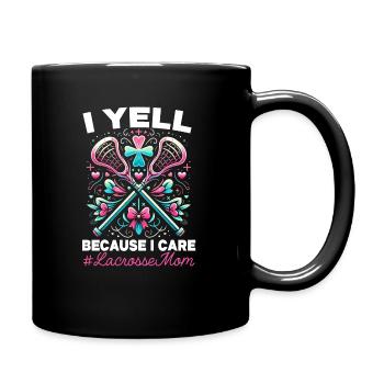 Lacrosse Spieler Lax Coach Sport Lacrosse Torwart - Tasse einfarbig - Schwarz - Rechts