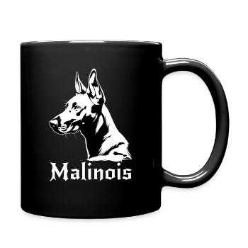 Dog Dog Dog - Malinois - Belgian Shepherd Dog - Full Colour Mug - black - Right