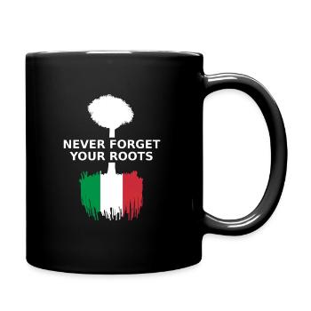 Italy Italy Italia Italian Roots born in made in - Full Colour Mug - black - Right