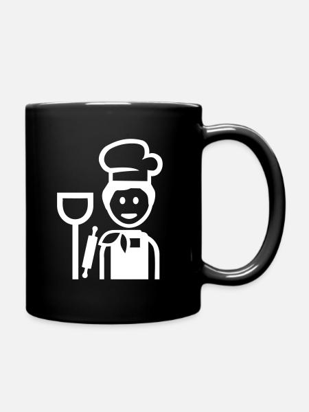 Bäcker - Tasse einfarbig - Schwarz