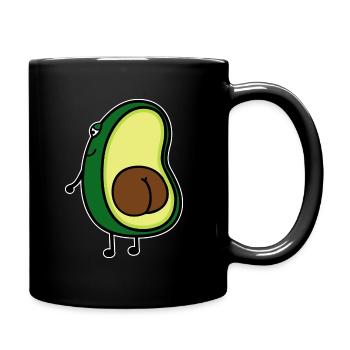 Avocado - Tasse einfarbig - Schwarz - Rechts