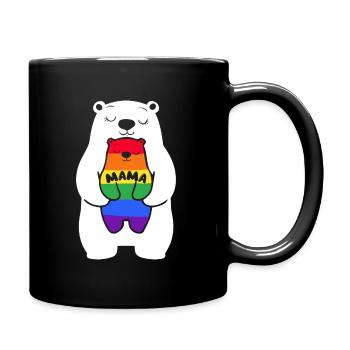 Mama Bear Lgbt - Full Colour Mug - black - Right