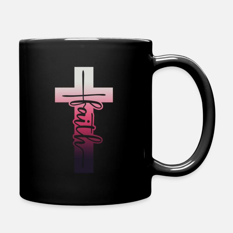 Glaube - Tasse einfarbig - Schwarz