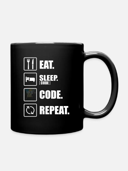 Informatiker lustige Programmierer Spruch Coder - Tasse einfarbig - Schwarz