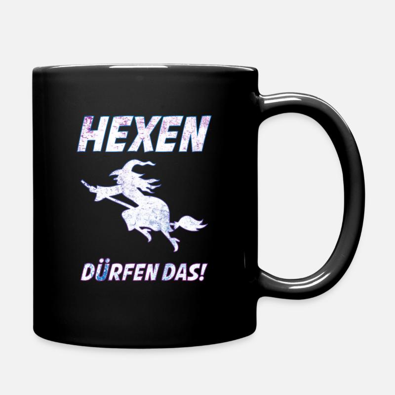 Hexen duerfen das | Halloween T-Shirt - Tasse einfarbig - Schwarz