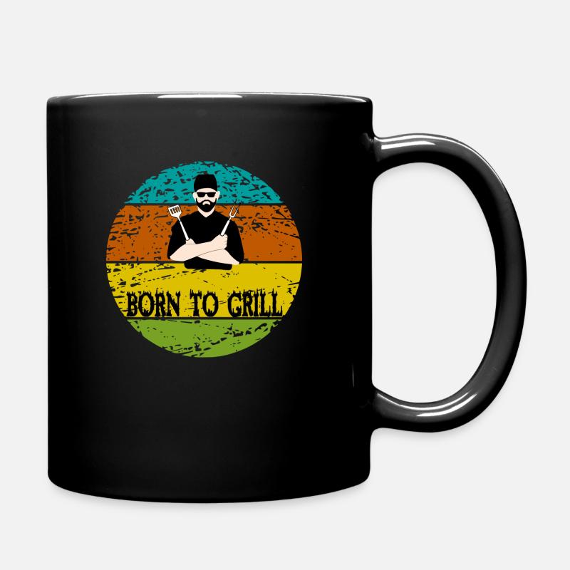 Bbq - Full Colour Mug - black