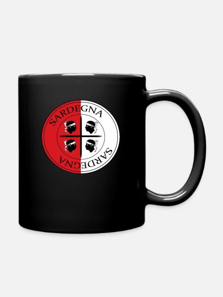Sardinien, Sardegna, Italien - Tasse einfarbig - Schwarz