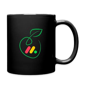 Apple - Full Colour Mug - black - Right