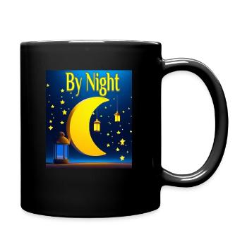 Bei Nacht: Die geheime Welt - Tasse einfarbig - Schwarz - Rechts