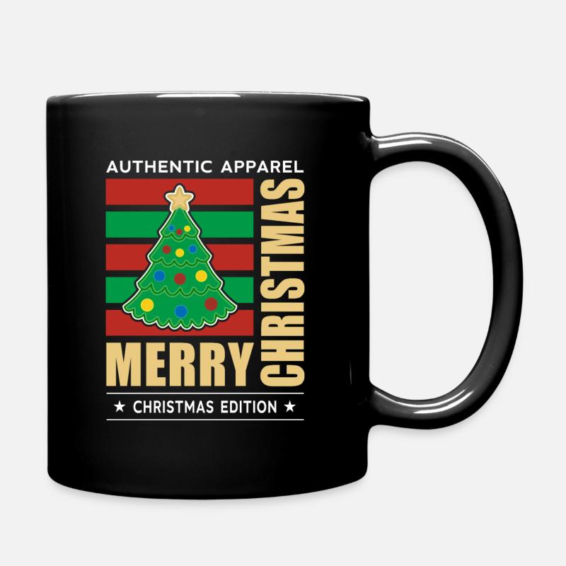 Merry Christmas - Tasse einfarbig - Schwarz