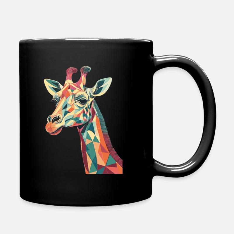 GeoGiraffe - Tasse einfarbig - Schwarz