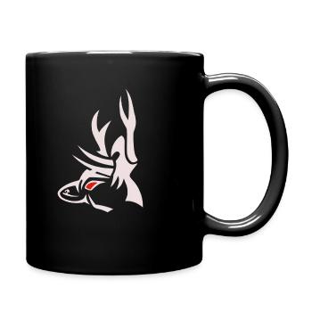 Deer3 1 white - Full Colour Mug - black - Right