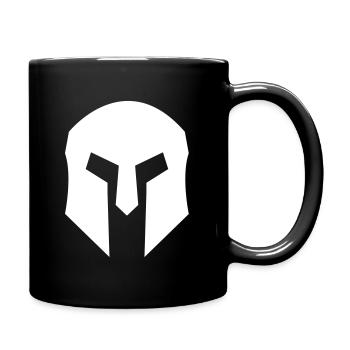 Spartaner Helm - Tasse einfarbig - Schwarz - Rechts