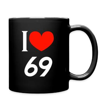 J’adore 69 - Mug uni - noir - Droite