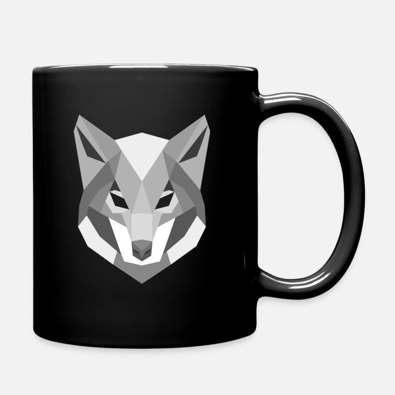 loup - Mug uni - noir