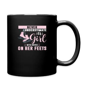 figure skating - Full Colour Mug - black - Right