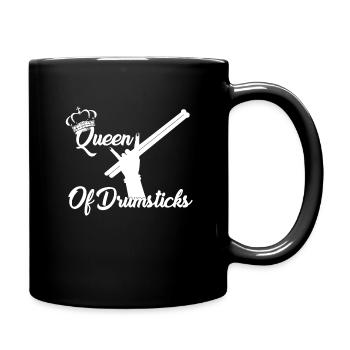 Queen Drumstick Pound Fitness Drums Girl - Full Colour Mug - black - Right
