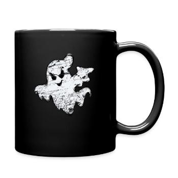 Halloween Ghost Ghost Boo Creepy Gift - Full Colour Mug - black - Right