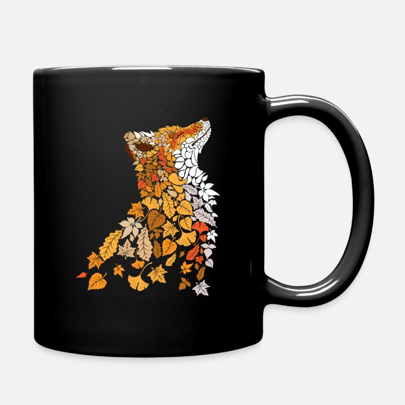 Autumn Fox - Tasse einfarbig - Schwarz