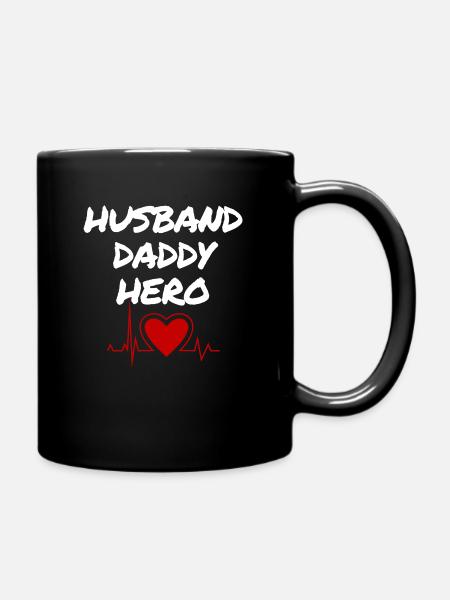 Mari Papa Héros Mari Papa Héros Idée cadeau - Mug uni - noir