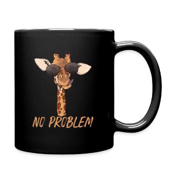 Giraffe Giraffen Giraffe Liebhaber lustige Geschen - Tasse einfarbig - Schwarz - Rechts