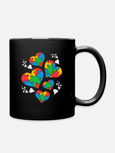 Autism Awareness - Full Colour Mug - black