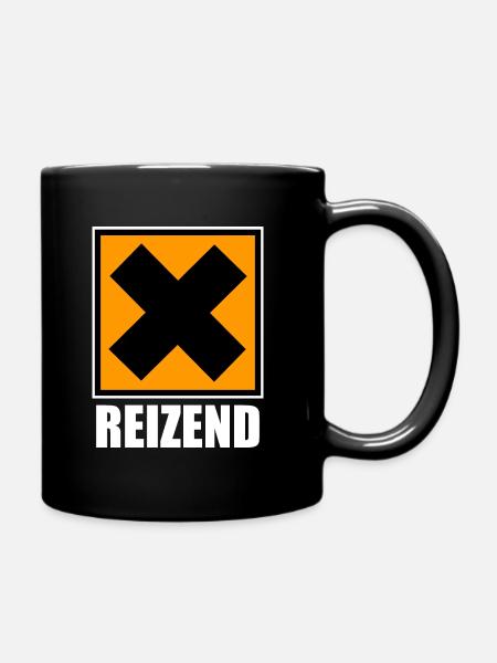 Irritant / Chemistry / Gafahrensymbol - Full Colour Mug - black