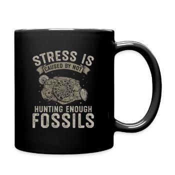Fossils Collecting | Fossils Search Gift Ideas - Full Colour Mug - black - Right