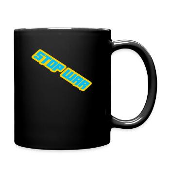 Arrêtez la guerre - Mug uni - noir - Droite